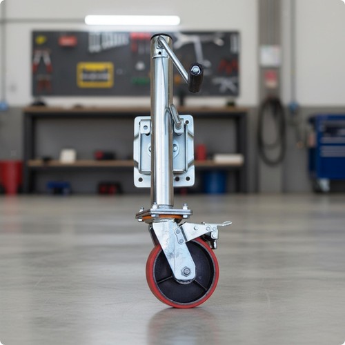 Trailer jack with base plate - trailer,
