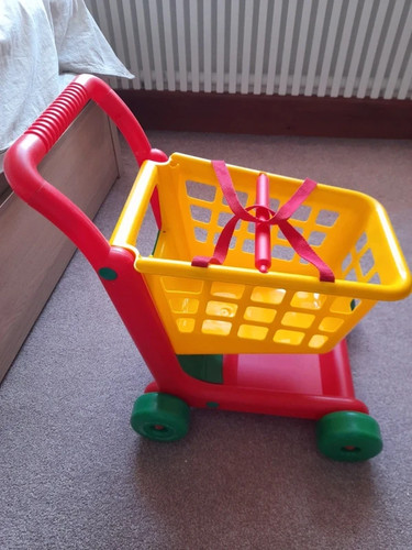 Vintage smoby shopping trolley - smoby,