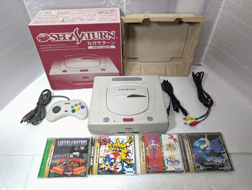 Sega saturn white console - saturn,