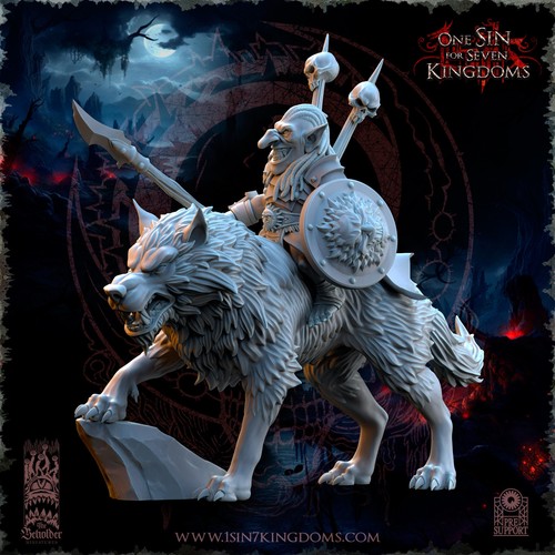 Goblin desert wolf - wolf, rider