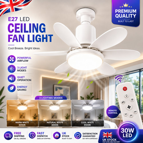 Modern led ceiling fan with - led,
