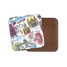 London England Coaster - Tower Bridge Westminster British UK Cool Gift #13032