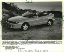 1991 Press Photo Toyota Celica