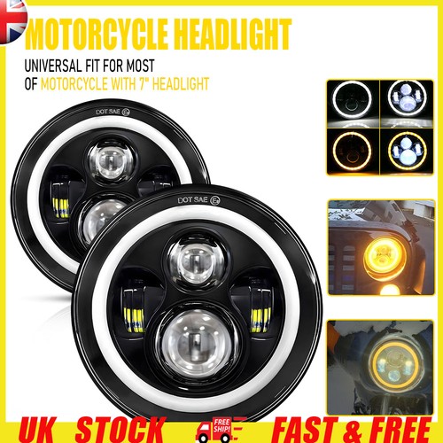 Pair inch led - led, headlights