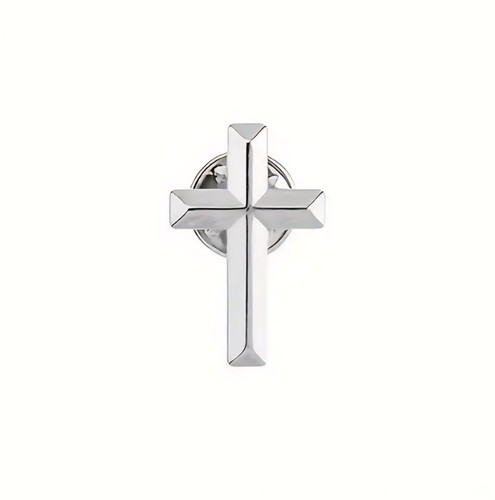 Christian cross pin lapel - pin, 3d