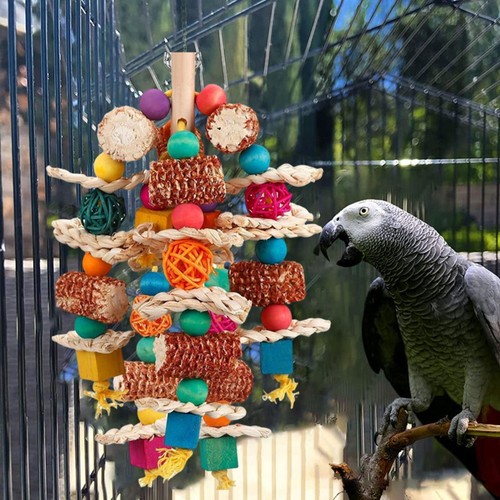 Parrot chewing toy cage - chewing,