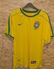 VINTAGE BRAZIL NATIONAL TEAM 1998 HOME FOOTBALL SHIRT SOCCER JERSEY NIKE XL
