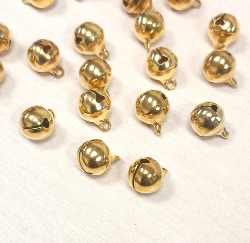 10mm quality round gold - , jingle