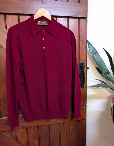 John smedley burgundy merino - john,