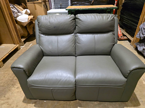 Grey leather seater - 2,