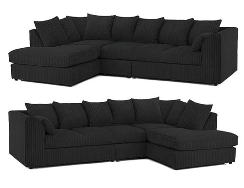 Jumbo cord corner sofa set - jumbo,