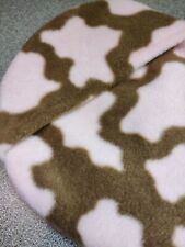 Pink fleece COVER - SNUGGLESAFE HEAT PAD guinea pig rabbit dog cat cage 9" Round