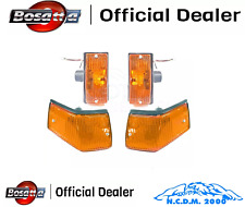 Kit 4 Complete Orange Turn Signals For Vespa PX 125 Arcobaleno 125