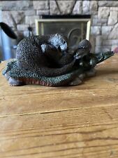 Collectable P J Dutt.  Otter Resin Figurine -