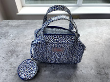 Cath Kidston Navy Friendship Flower Mini Boxy Bag