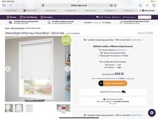 50 Mm White Slatted Venetian