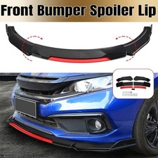 For VW For Polo For Golf MK5 MK6 MK7 Front Bumper Lip Spoiler Splitter Red Black