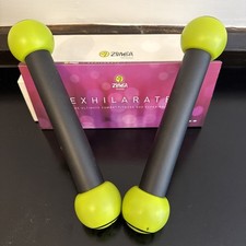 Zumba Fitness Exhilarate DVD Workout Set Toning Sticks Aerobics Dance Exercise