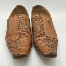 Gucinari Men's Leather Loafer Slip On Shoes  Tan Brown UK 10 EU 44 