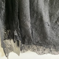 Zara SHAWL 210cm 110cm Laced New Without Tags Sold Out BLACK
