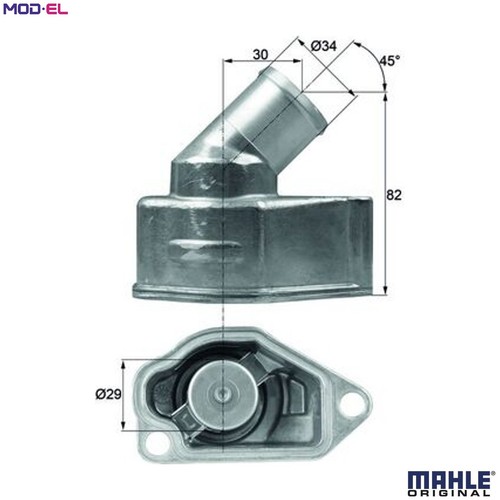 Thermostat coolant 87 for - 9,