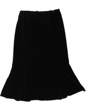 EASTEX Womens Trumpet Skirt UK 12 Medium W30 Black Polyester GD01