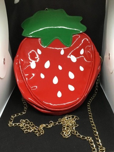 Strawberry shaped crossbody - strawberry-shaped,