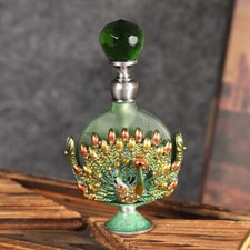 7ml Vintage Peacock Perfume Bottle Refillable Empty Glass Bottle Scent Bottles