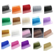 Metallic Deco Mesh 25cm x 9.1m 25 Colours 10% Discount, Wreath Making UK seller