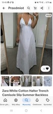 Zara White Cotton Halter