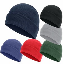 Beanie Hat Mens Ladies Knitted