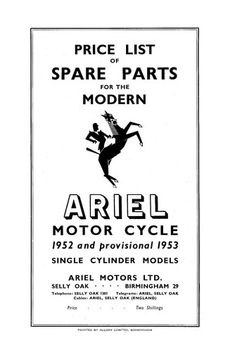 1952 ariel singles - 1952-53,