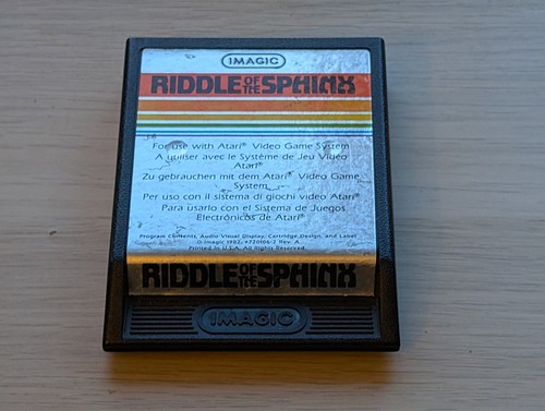 Riddle the sphinx atari - of,