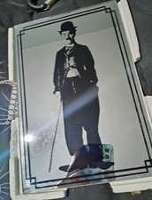 Charlie Chaplin Mirrored Wall Art