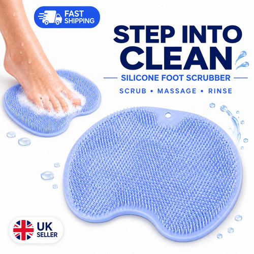 Silicone shower foot scrubber - silicone,