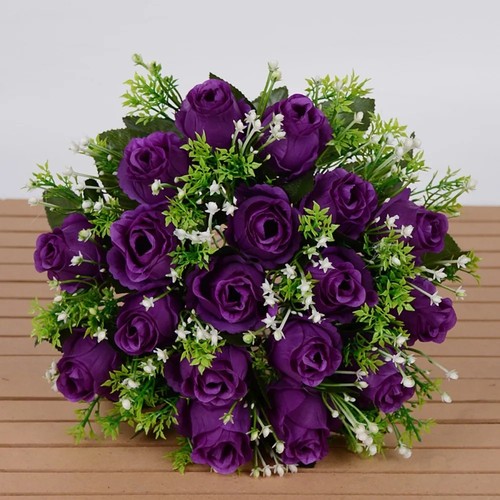 Heads silk rose artificial - heads,