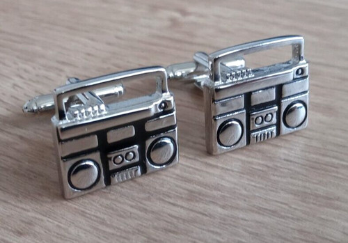 Ghetto blaster cufflinks - ghetto,