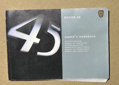 Rover owners handbook - rover, 45