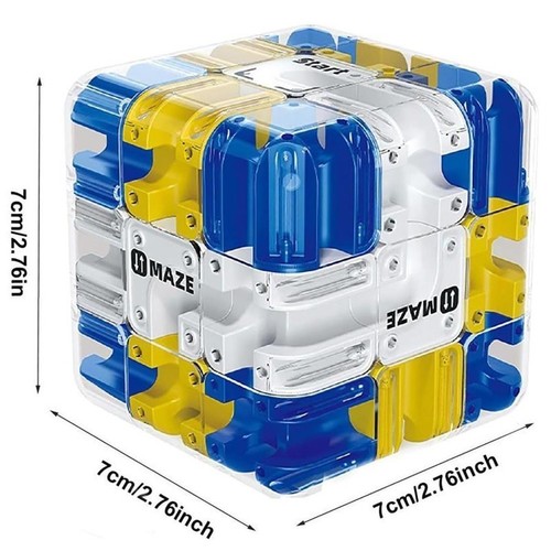 Fun ball rolling maze cube - fun, 3d