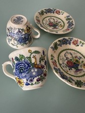 2 X Small Cups and Saucers Masons Regency Pattern Ironstone