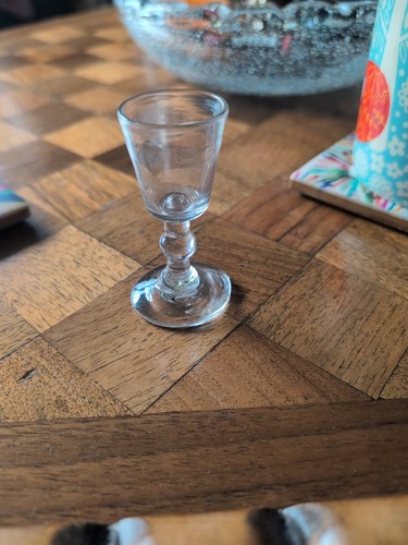 Georgian miniature dram - miniature, glass