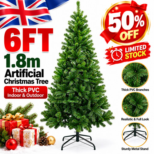 6ft artificial green - 1.8m,