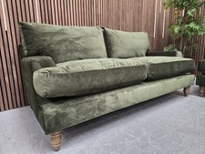 Sofa.com Isla 2.5 Seater Sofa In Green Velvet (Breaks Down) RRP-£1790