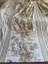 Vintage 1980’s Curtains Tree Of Harmony Pattern, Birds Trees, Country House