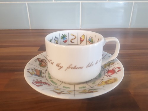 Fortune telling cup saucer - fortune, &