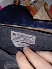Mens Black Jeans  TU Label W40