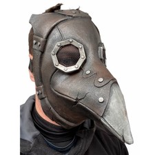 Plague Doctor Costume Set | Mask,Hooded Cloak,Halloween Cosplay Adult Black Robe