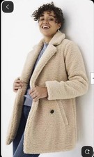 Fat Face Talia Teddy Coat Size 16 - New, Never Worn