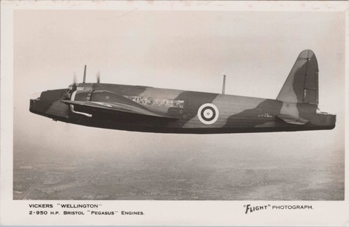 Vickers wellington real photo - vickers,