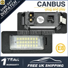 XENON WHITE CANBUS PAIR* FOR BMW NUMBER PLATE LICENSE LED LIGHTS BULBS LIGHTING